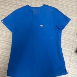 Figs Royal Blue Technical Collection Top